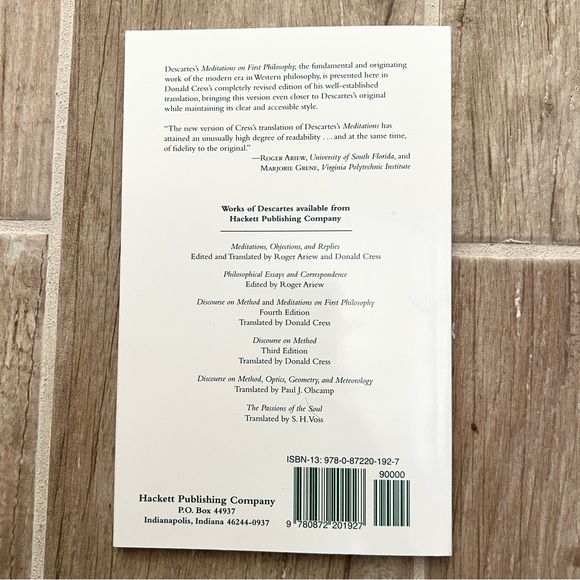 Rene Descartes Meditations on the first philosophy - Picture 2 of 2